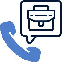 phone and speech bubble icon