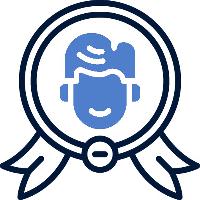 head in certificate icon