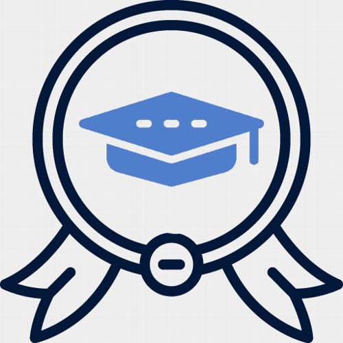 Education certificate icon